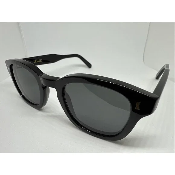 Cubitts Designer Carnegie Bold Shiny Black Frame 46mm Sunglasses
